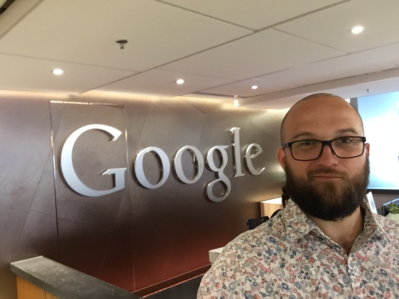 Dimitry at the Google office