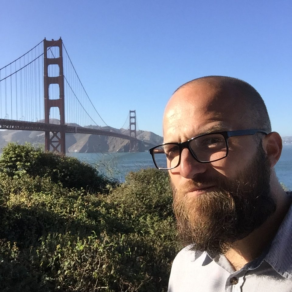 Dimitry at the Golden Gate Bridge