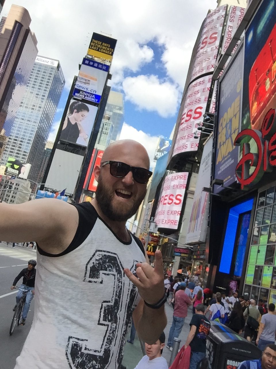 Dimitry in Times Square